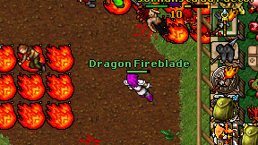 Dragon Fireblade on screen