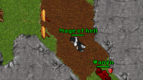 Mage of hell on screen