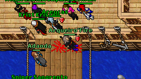 Arqueiro'Fire on screen