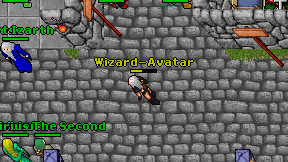 Wizard-Avatar on screen