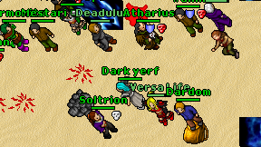 Dark yerf on screen