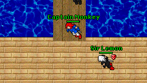 Captain Monkey on screen