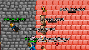 Lotom skull on screen