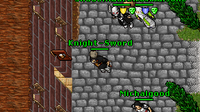 Knight-Sword on screen