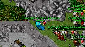 Bloodstained Arrow on screen