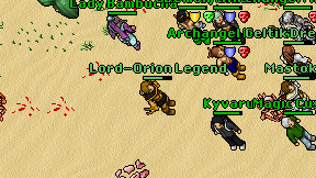 Lord-Orion Legend on screen