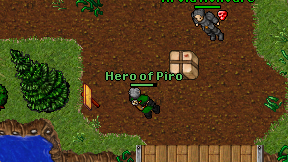 Hero of Piro on screen