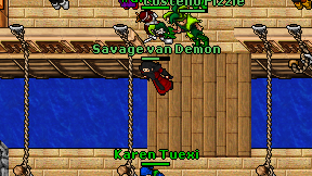 Savage van Demon on screen
