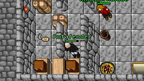 Pufafender on screen