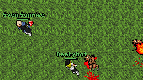 Baabybot on screen