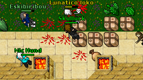 Skulluck on screen