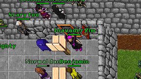 Inavader Zim on screen