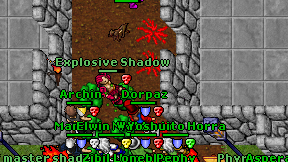 Explosive Shadow on screen