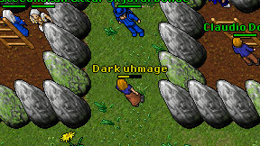 Dark uhmage on screen