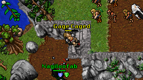 Gage Caged on screen