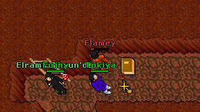 Flamey on screen