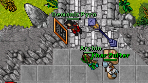Demonic Pyro on screen