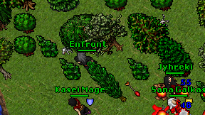 Enfront on screen