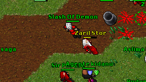 Slash Of Demon on screen