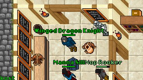 Winged Dragon Knight on screen