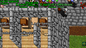 Lady langue on screen