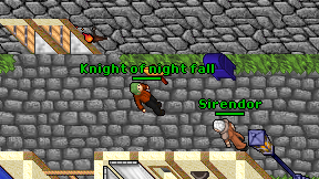 Knight of night fall on screen