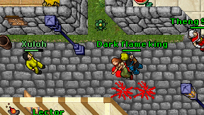 Dark flame king on screen