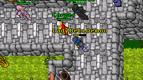 Lady Beta Demon on screen