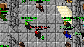 Derando on screen