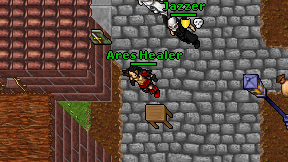 Ares Healer on screen