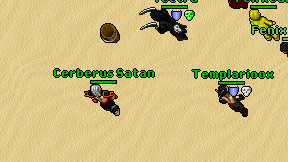 Cerberus Satan on screen