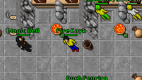 Fire Kayk on screen
