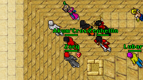 Akum'Cross on screen