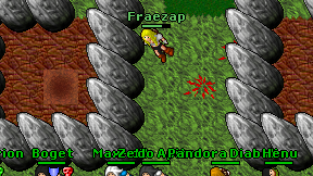 Fraezap on screen