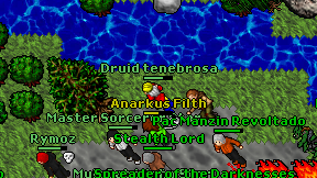 Druid tenebrosa on screen