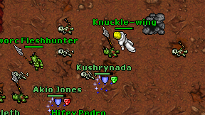 Knuckle-wing on screen