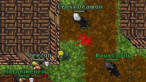 Cross Deamon on screen