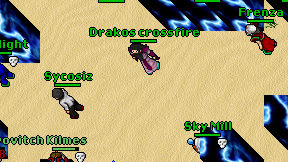 Drakos crossfire on screen