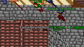 Charamigua on screen