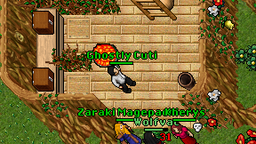 Ghostly Cuti on screen