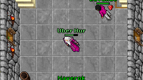 Uber Hur on screen