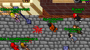 Spajderix on screen