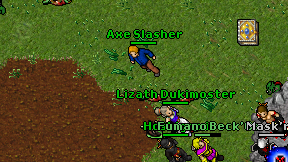 Axe Slasher on screen