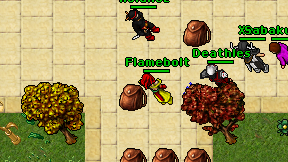 Flamebolt on screen