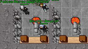 Death-Avatar on screen
