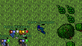 Dark-Jujigabi on screen