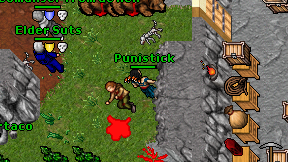 Punistick on screen