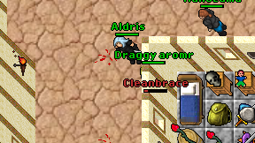 Draggy aromr on screen