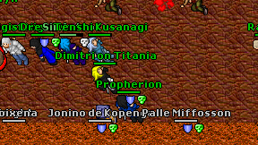 Dimitri on Titania on screen