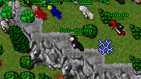 Psi-Clown on screen